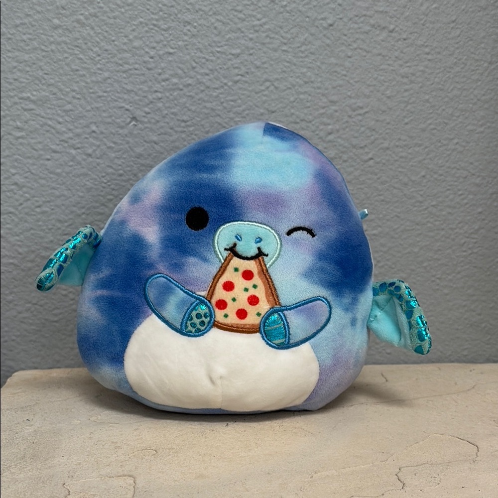 Squishmallows Blue Tie-Dye Stuffed Animal